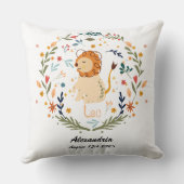 Leo Baby, Zodiac Nursery Decor Kussen (Achterkant)