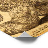 Leo Belgicus van Nederland en België Poster (Hoek)