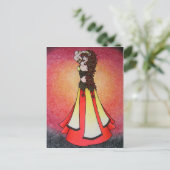 Leo Belly Dancer Briefkaart (Staand voorkant)