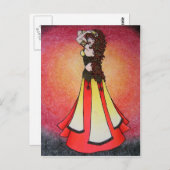 Leo Belly Dancer Briefkaart (Voorkant / Achterkant)