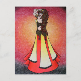 Leo Belly Dancer Briefkaart