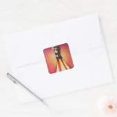 Leo Belly Dancer Vierkante Sticker (Envelop)