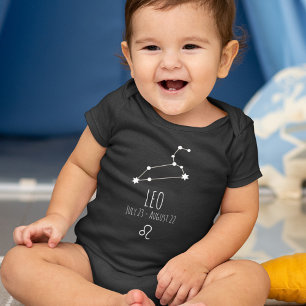 Leo Birth Sign   Zodiac Constellation Romper