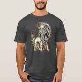 Leo Birthday cadeau geboren in juli Zodiac Leo T-shirt (Voorkant)
