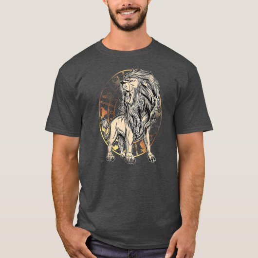 Leo Birthday cadeau geboren in juli Zodiac Leo T-shirt (Voorkant)