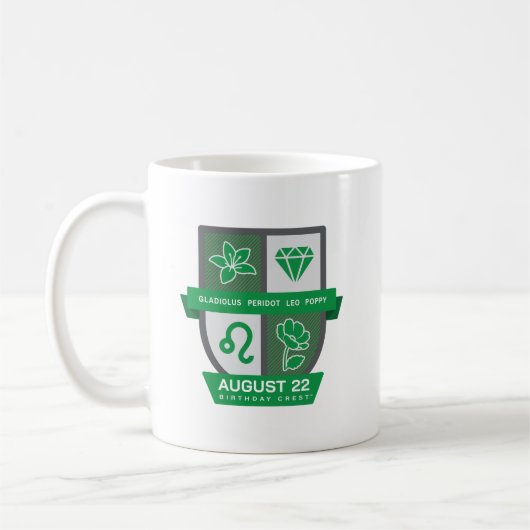 Leo Birthday Crest™ for August 1-22 Mug Koffiemok (Links)