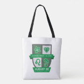Leo Birthday Crest™ for August 1-22 Tote Bag (Achterkant)