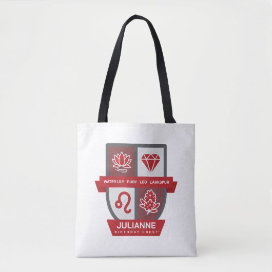Leo Birthday Crest™ for July 23-31 Tote Bag (Voorkant)