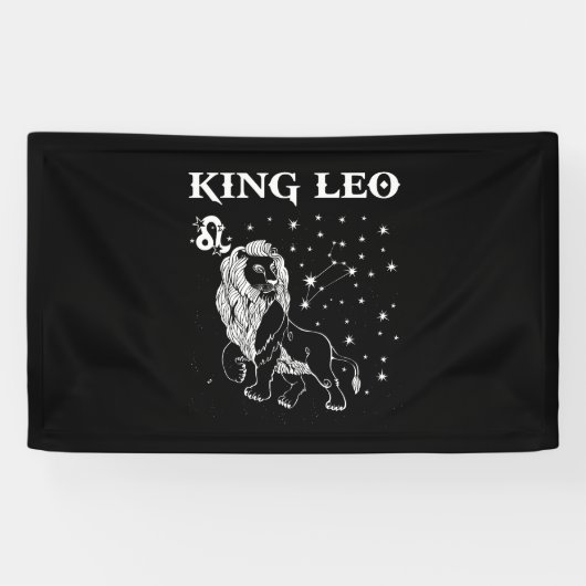 Leo Birthday Gifts - King Leo Zodiac Spandoek (Horizontaal)