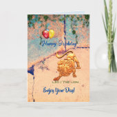 Leo Birthday Kaart (Voorkant)