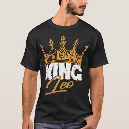 Leo Birthday King Leo Zodiac Shirt (Voorkant)