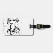 Leo Birthday Year Astrological Zodiac Sign Bagagelabel (Voorkant horizontaal)