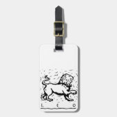 Leo Birthday Year Astrological Zodiac Sign Bagagelabel (Voorkant verticaal)