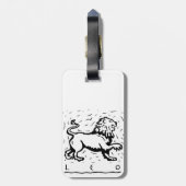 Leo Birthday Year Astrological Zodiac Sign Bagagelabel (Achterkant verticaal)
