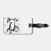 Leo Birthday Year Astrological Zodiac Sign Bagagelabel (Achterkant horizontaal)