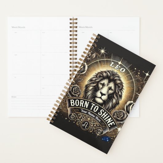 Leo "Born to Shine" Planner (Display)