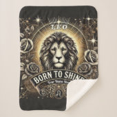 Leo "Born to Shine" Sherpa Blanket Sherpa Deken (Voorkant)