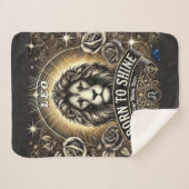 Leo "Born to Shine" Sherpa Blanket Sherpa Deken (Voorkant (horizontaal))