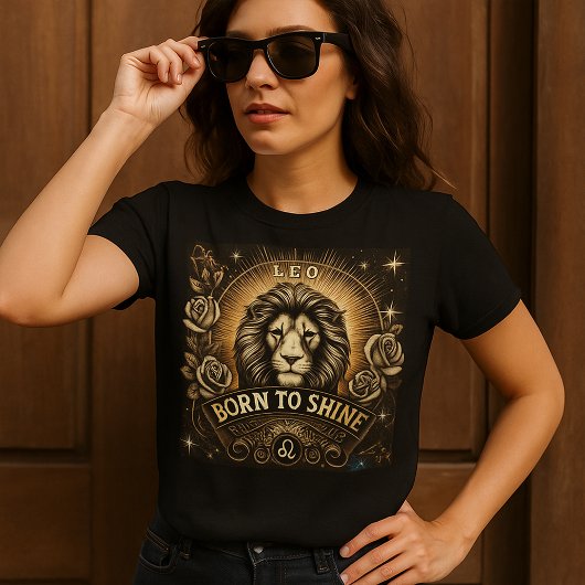Leo "Born to Shine" T-shirt
