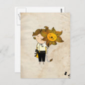 Leo Boy Zodiac Sign Briefkaart (Voorkant / Achterkant)