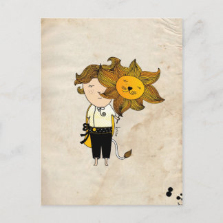 Leo Boy Zodiac Sign Briefkaart