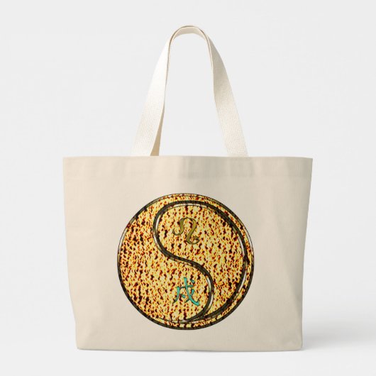 Leo & Brandweerhond Grote Tote Bag (Achterkant)