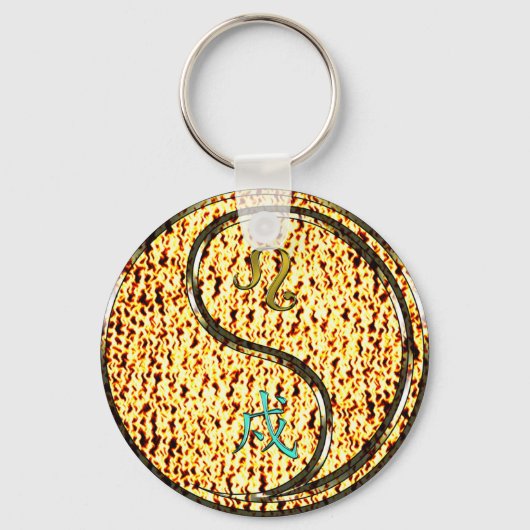 Leo & Brandweerhond Sleutelhanger (Voorkant)