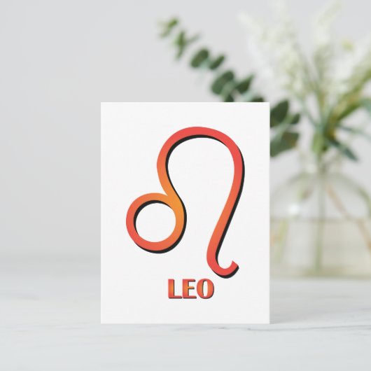 Leo Briefkaart (Staand voorkant)