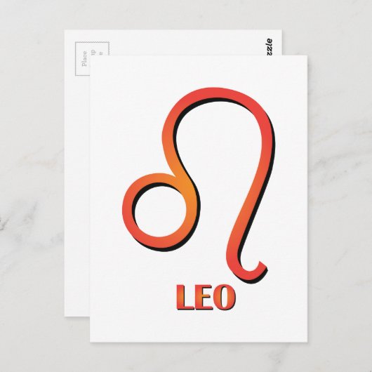 Leo Briefkaart (Voorkant / Achterkant)