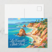Leo Carrillo State Park Californië Briefkaart (Voorkant / Achterkant)