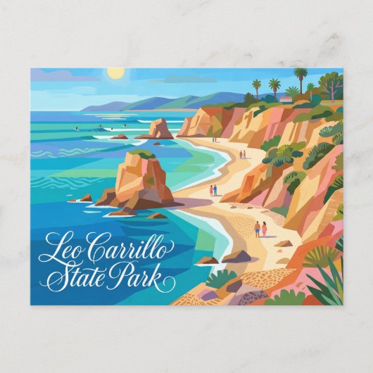 Leo Carrillo State Park Californië Briefkaart (Voorkant)