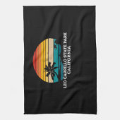 Leo Carrillo State Park Californische stranden Theedoek (Verticaal)