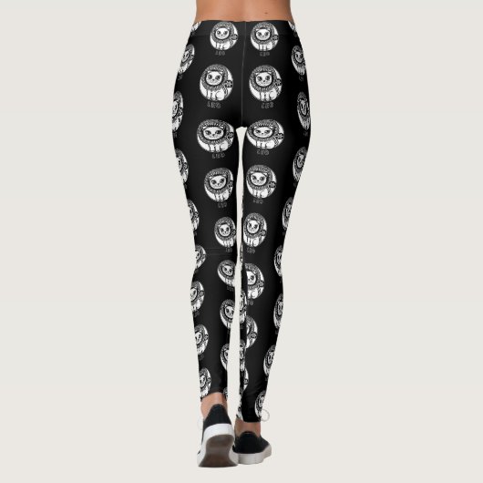 Leo Cat (Stijl 1) Leggings (Achterkant)