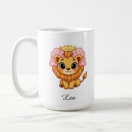 Leo Celestial Zodiac Mok - Roze Leeuw Kunst