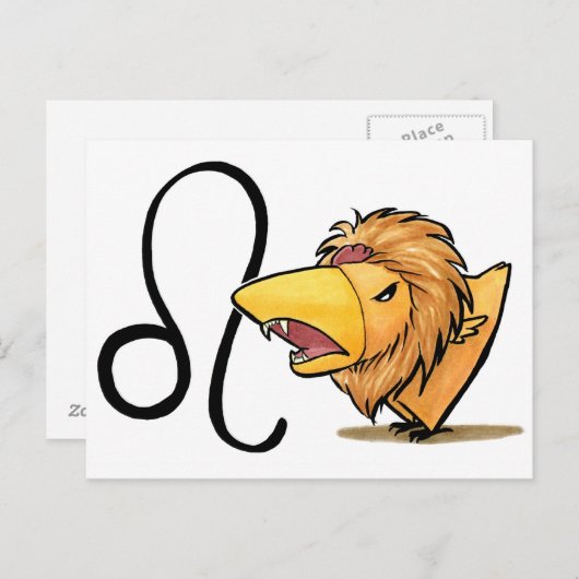 Leo Chicken Briefkaart (Voorkant / Achterkant)