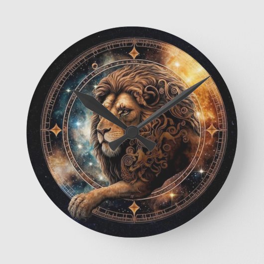 Leo Clock Ronde Klok (Voorkant)