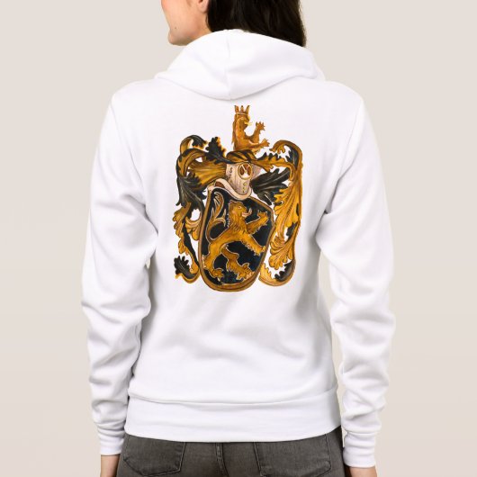 Leo Coat of Arms Hoodie Jacket (Achterkant)
