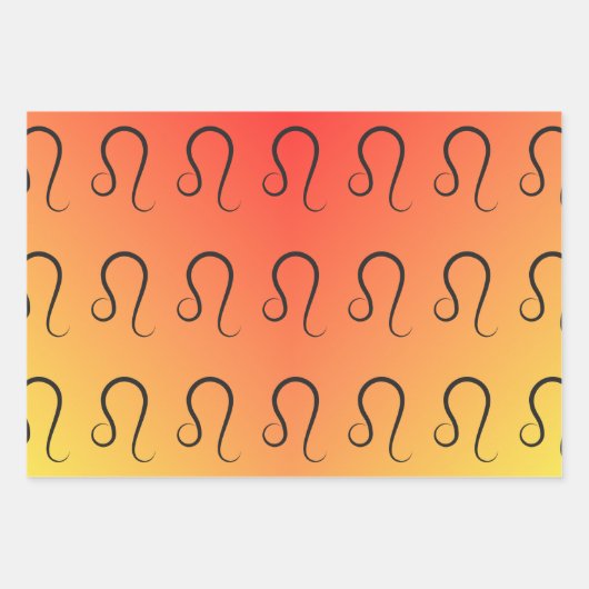 Leo Colorstrology Verjaardag Inpakpapier Vel (Voorkant)