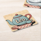 Leo Comic Theepot Onderzetter Set (Schuin)