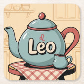 Leo Comic Theepot Onderzetter Set (Voorkant)