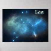 Leo-constellatie Poster (Voorkant)