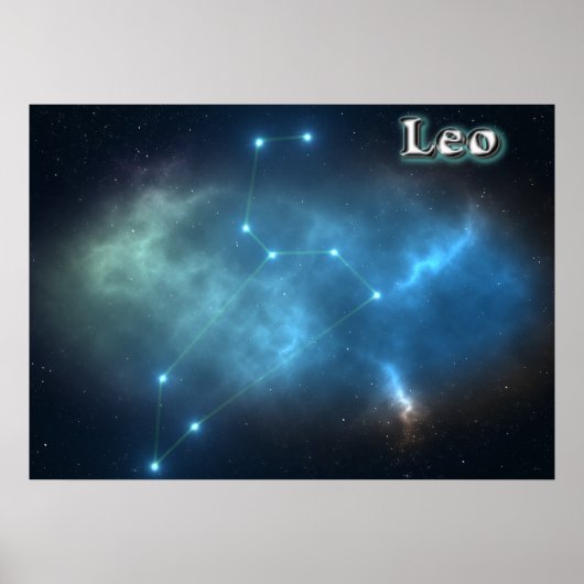 Leo-constellatie Poster (Voorkant)