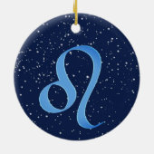 Leo Constellation and Zodiac Sign with Stars Keramisch Ornament (Achterkant)
