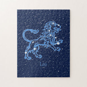 Leo Constellation and Zodiac Sign with Stars Legpuzzel