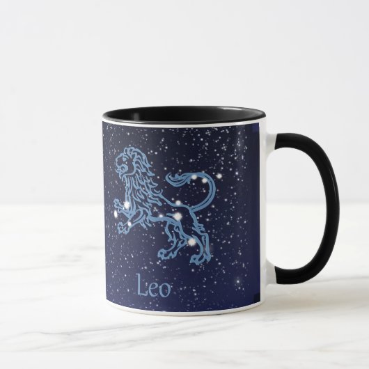 Leo Constellation and Zodiac Sign with Stars Mok (Rechts)