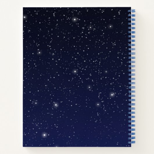 Leo Constellation and Zodiac Sign with Stars Notitieboek (Achterkant)
