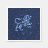 Leo Constellation and Zodiac Sign with Stars Servet (Voorkant)