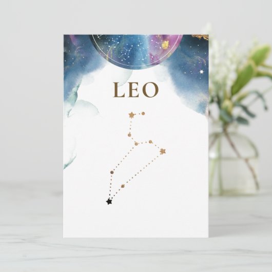 Leo Constellation, Celestial Table Number (Staand voorkant)
