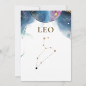 Leo Constellation, Celestial Table Number (Achterkant)
