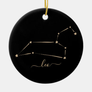 Leo Constellation Ceramic Ornament